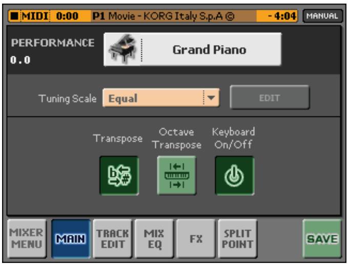 KORG MP10PRO - Sélectionner une gamme - 1