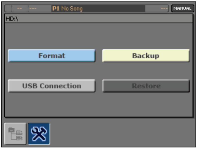 KORG MP10PRO - Récapituler un fichier d'archive - 1