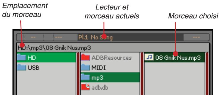 KORG MP10PRO - Lecture de morceaux individuels d'un autre support - 2