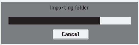 KORG MP10PRO - Importer un dossier d'un dispositif de stockage USB - 3