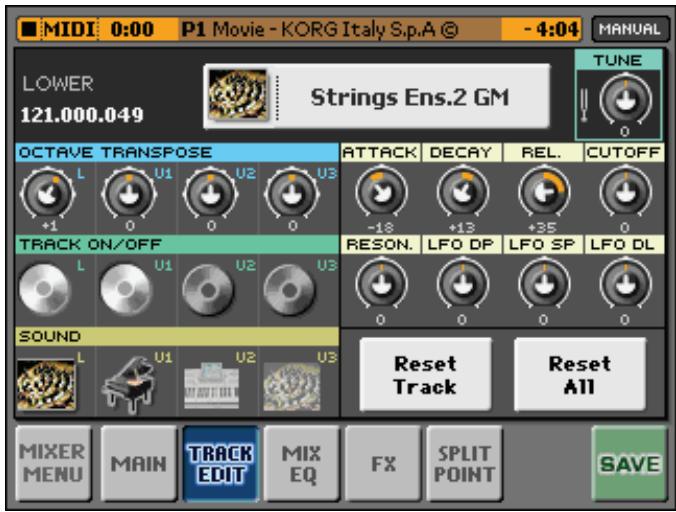 KORG MP10PRO - Sélectionner des sons - 1