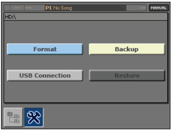 KORG MP10PRO - Archiver toutes les données internes - 1
