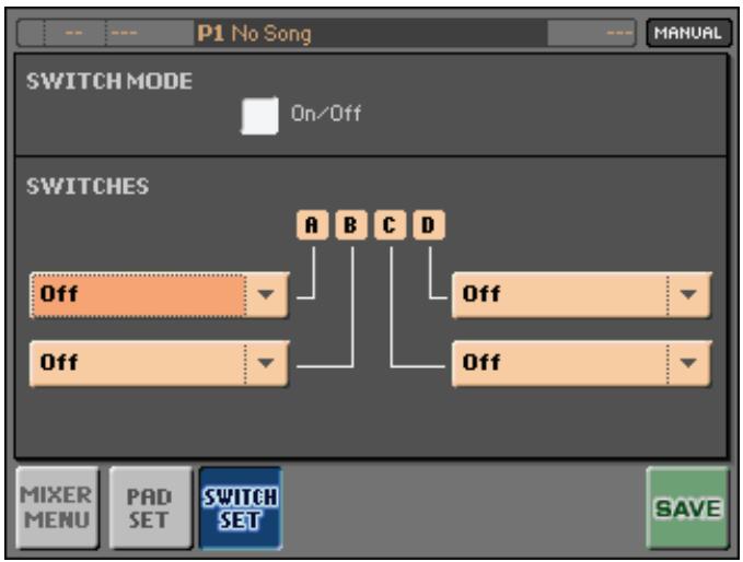 KORG MP10PRO - Choisir entre des pads et des commutateurs assignables - 1