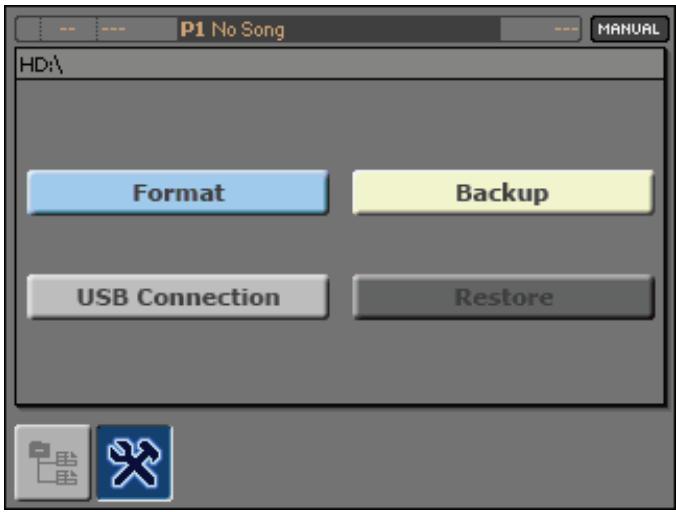 KORG MP10PRO - Activer/couper la connexion USB avec un ordinateur - 1