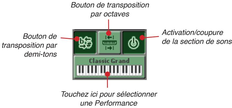 KORG MP10PRO - Zones de l'écran - 4