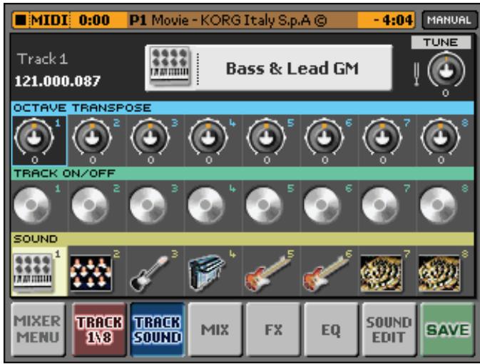 KORG MP10PRO - Sélectionner des sons - 1