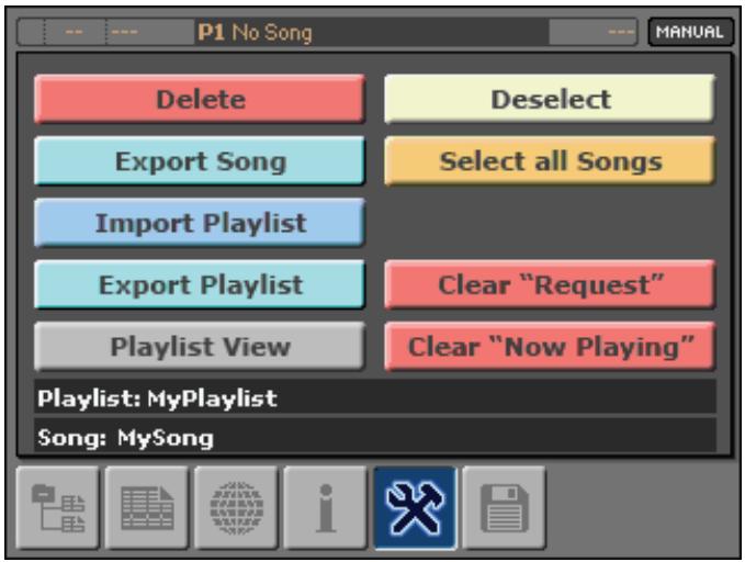 KORG MP10PRO - Exporter des morceaux d'une liste de lecture - 3