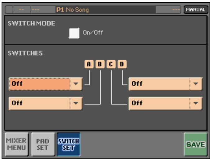 KORG MP10PRO - Assignation d'une commande à un commutateur en façade - 1
