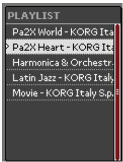 KORG MP10PRO - Sélectionner un autre morceau - 1