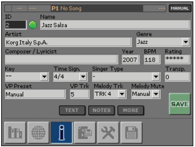 KORG MP10PRO - Assigner un preset "voice processor" à un morceau - 1
