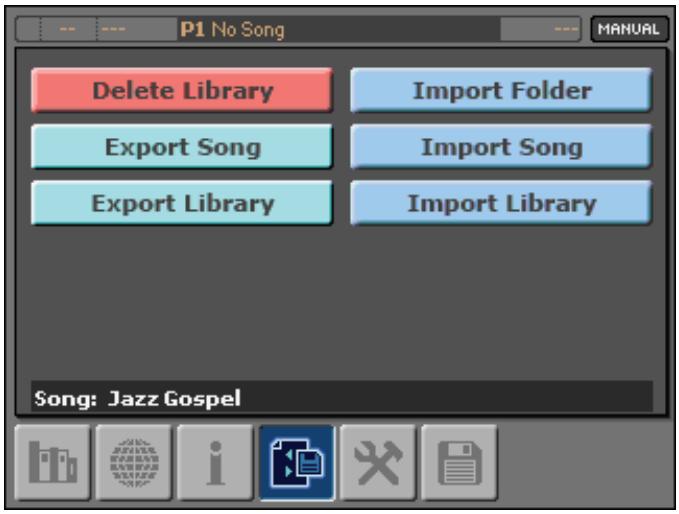 KORG MP10PRO - Exporter la bibliothèque - 1