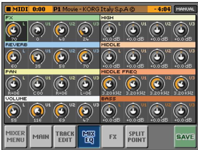 KORG MP10PRO - Régler l'égalisation - 1