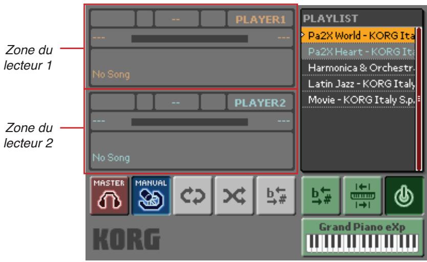 KORG MP10PRO - Sélection d'un morceau dans la bibliothèque - 1