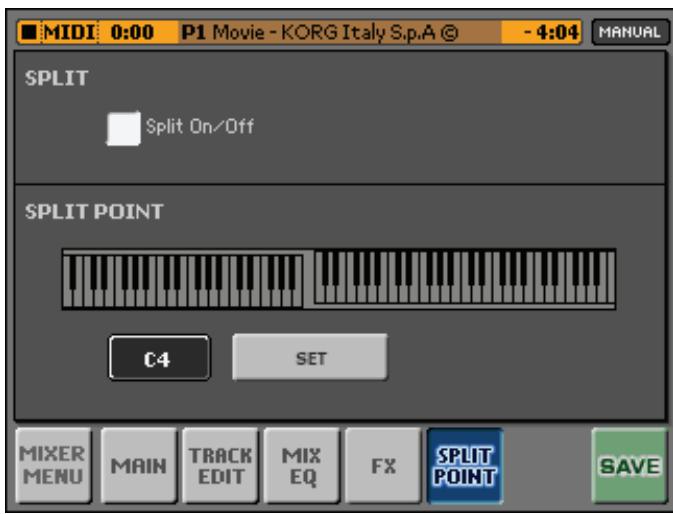 KORG MP10PRO - Assigner différentes sons à différentes parties du clavier - 1