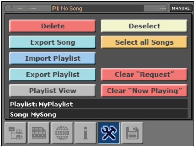 KORG MP10PRO - Exporter une liste de lecture - 1