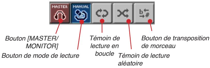 KORG MP10PRO - Zones de l'écran - 3
