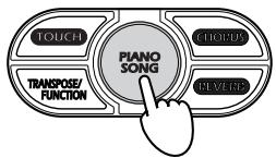 KORG NC300 - Press PIANO SONG. - 1