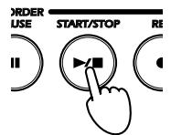 KORG NC300 - If you press START/STOP while a demo is playing: playback stops. - 1