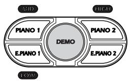KORG NC300 - To select a different sound demo while demo playback is already in progress, press the corresponding SOUND button. - 1