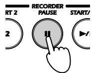 KORG NC300 - If you want to pause the recording, press PAUSE. - 1