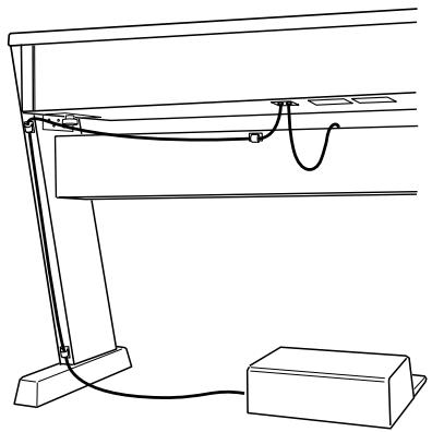 KORG NC300 - Mount the piano on the assembled stand, and fasten it into place - 5
