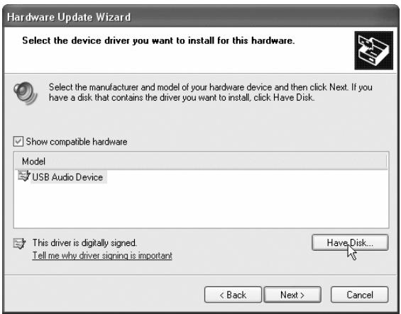 KORG NC300 - ■ Installing the Driver on Windows XP - 7