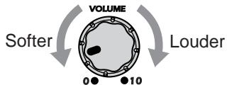 KORG NC300 - Turn the VOLUME knob to adjust the output volume. - 1