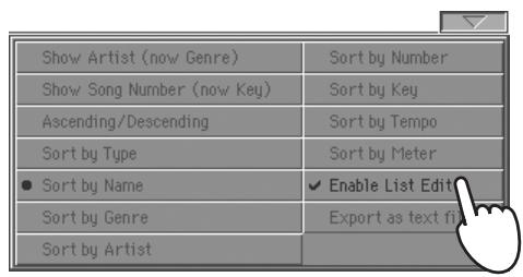 KORG PA2XPRO - Créer une liste personnelle - 1