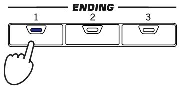 KORG PA2XPRO - Lorsque vous pouvez arrêter de jour, appuyez sur l'un des boutons ENDING pour arrêter le style avec un final (ENDING). - 1