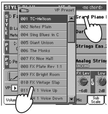 KORG PA2XPRO - Harmoniser la voix - 1