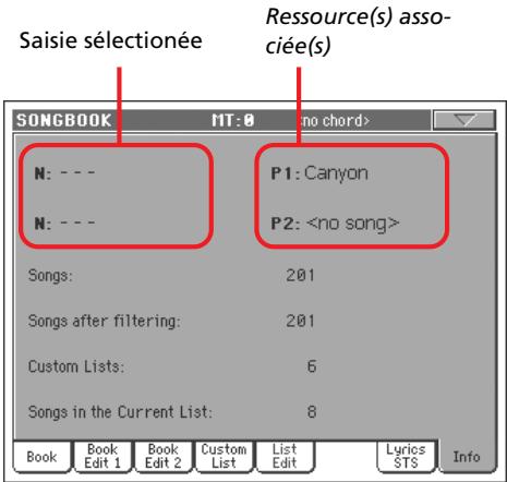 KORG PA2XPRO - Onglet options latéral - 2