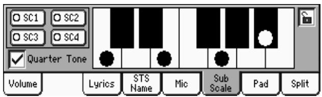 KORG PA2XPRO - Comment utiliser la fonction quart de ton avec une pédale au pied, un interrupteur EC5 ou un assignable switch - 1
