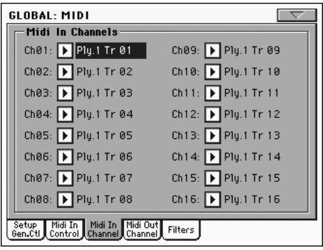 KORG PA2XPRO - Contrôles midi du voice processor - 3