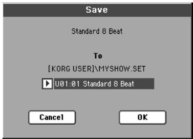 KORG PA2XPRO - Sauvegarder un paramètre - 5