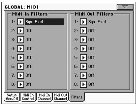 KORG PA2XPRO - Contrôles midi du voice processor - 5