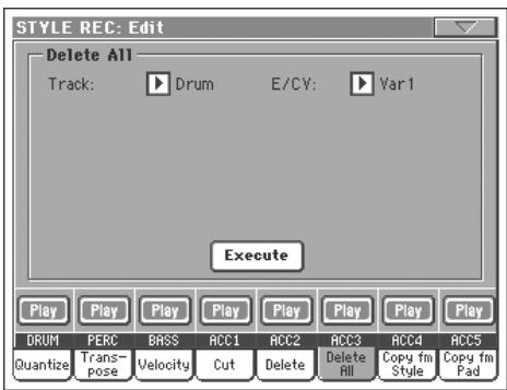 KORG PA2XPRO - Noms des pistes - 1