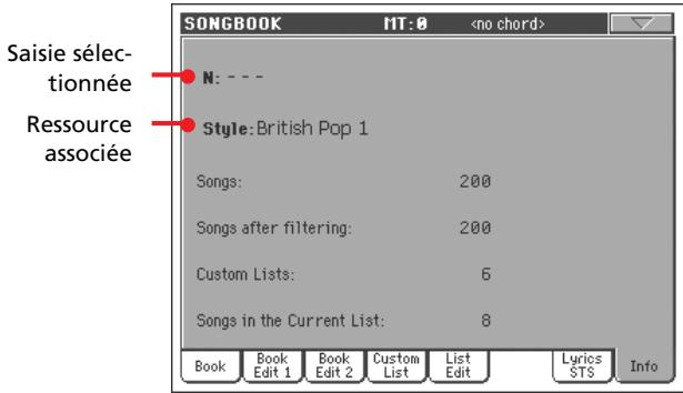 KORG PA2XPRO - Onglet options latéral - 1