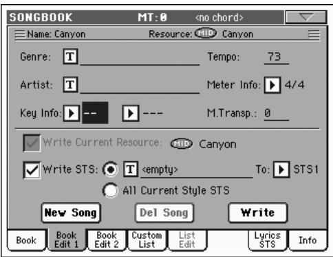 KORG PA2XPRO - Sélectionner les saisies songbook via MIDI - 5