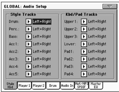 KORG PA2XPRO - Contrôles midi du voice processor - 8