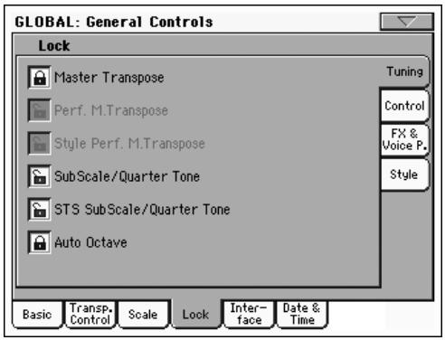 KORG PA2XPRO - Afficheur Lock-Tuning - 1