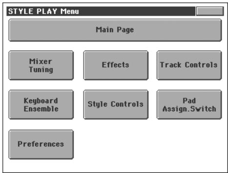 KORG PA2XPRO - Menu d'édition - 1