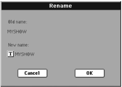 KORG PA2XPRO - Menu de la page song select - 4