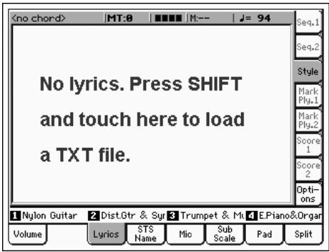 KORG PA2XPRO - Chargement de texte au vol - 1
