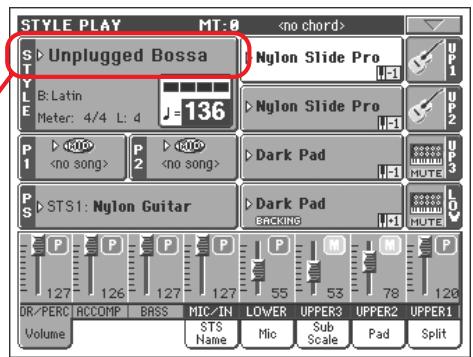 KORG PA2XPRO - Sélectionnez un style dans la fenêtre style select. - 2