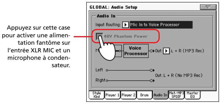 KORG PA2XPRO - Brancher un microphone - 2