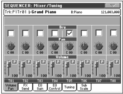 KORG PA2XPRO - Onglets - 1