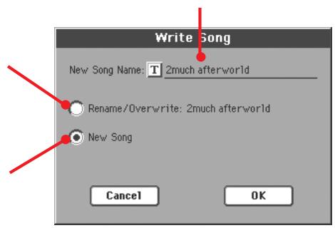 KORG PA2XPRO - Appuyez sur le bouton t (text edit) affiché à côté du(des) champ(s) que vous pouvez modifier. regalez tous les autres paramètres. - 5