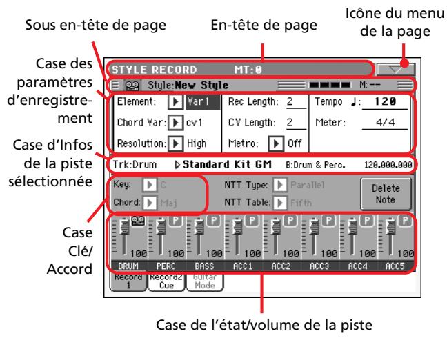 KORG PA2XPRO - Liste des événements enregistrés - 1