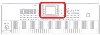 KORG PA3X - Écran et contrôleurs - 1