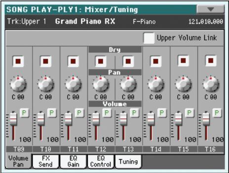 KORG PA3X - Changer de player pendant une opération d'édition - 4